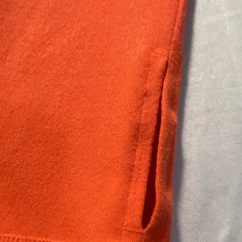 FILA Sport Men's Athletic Fit Orange 1/4 Zip Mock Neck L/S Running Top S